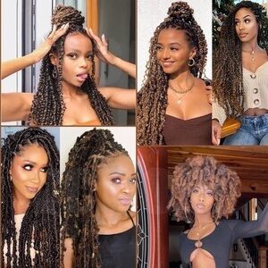 Hair, twist spiral color 1B/27